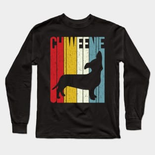 'Chiweenie Silhouette' Cute Chiweenie  Dog Long Sleeve T-Shirt